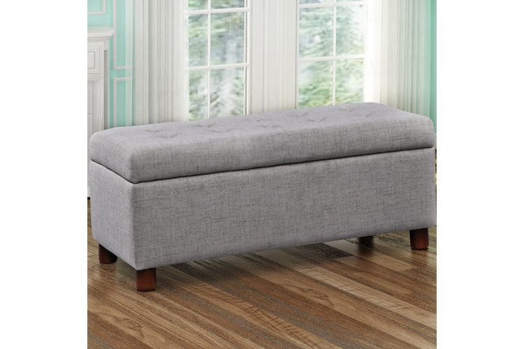 Top Gray Storage Ottomans