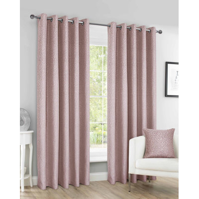 Nyziah Semi Sheer Curtain Pair