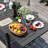 4 - Person Aluminum Patio Dining Set with Extendable Table and Folded Reclining Armchairs-1182092668