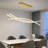 1M Gold Modern Fishbone LED Pendant Light Adjustable Height & Colour Temperature-108742021-108742024
