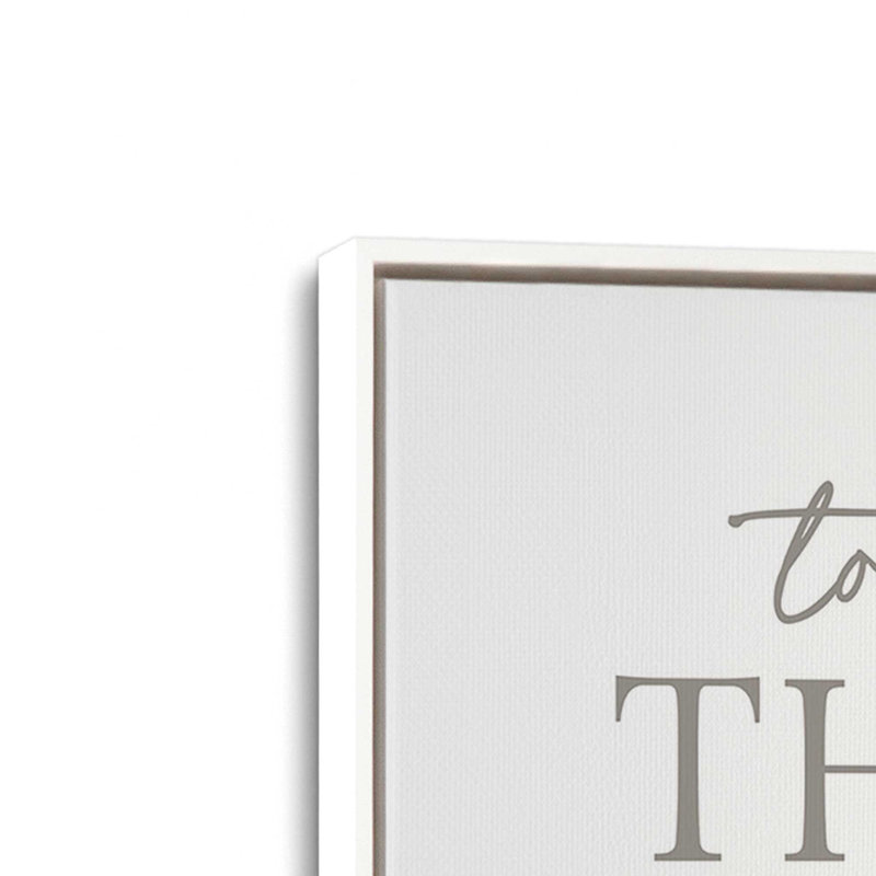«Thankful for Laundry», reproduction d'art à lettres et doublure, 24 W x 32 H, Framed Canvas, White
