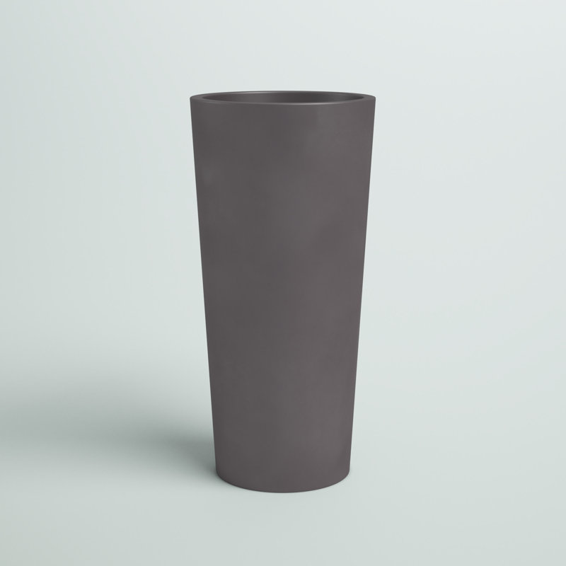 Jardinière cylindrique haute et ronde Sonoma, Gris, H 26 po x l 13 po x P 13 po