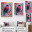 Cardinal oiseau sur une branche de Noël en bois - oiseau, décoration murale-2036434263-2036434261