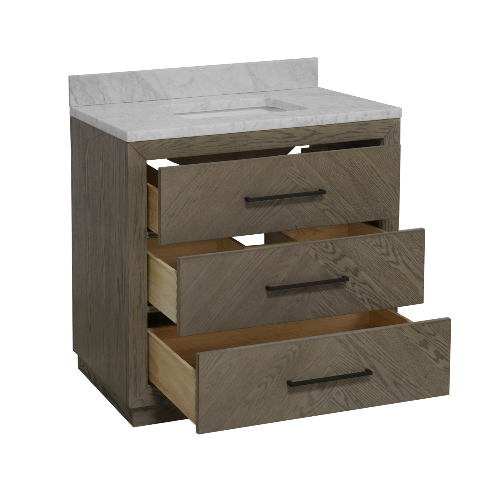 Rumalda 36'' Single Bathroom Vanity, Gray Oak