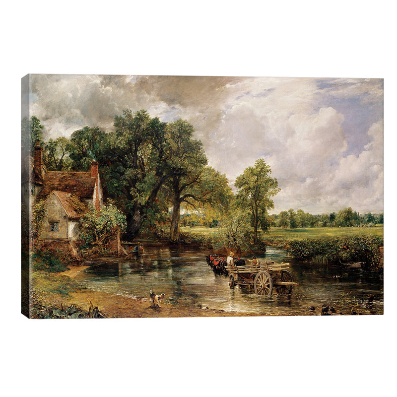 The Hay Wain, 1821 by John Constable - Wrapped Canvas Painting, 101.6 cm H x 66.04 cm W x 1.91 cm D