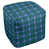 Blue/White/Green Polyester Blend