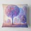 Square, Colorful Trees Impression II - Coussin décoratif à imprimé traditionnel-60159158