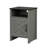 Arno 16-Inch Side Table With Barn Door And Open Shelf