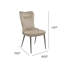 Chaise d'appoint rembourrée en cuir Iyeshia-582792514