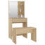 Itasha Dressing Table Set with LED Engineered Wood-740015253