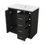 Ensemble de meuble-lavabo 30 po avec lavabo en céramique et 3 portes à tiroir à fermeture douce-1196458236-1196458178