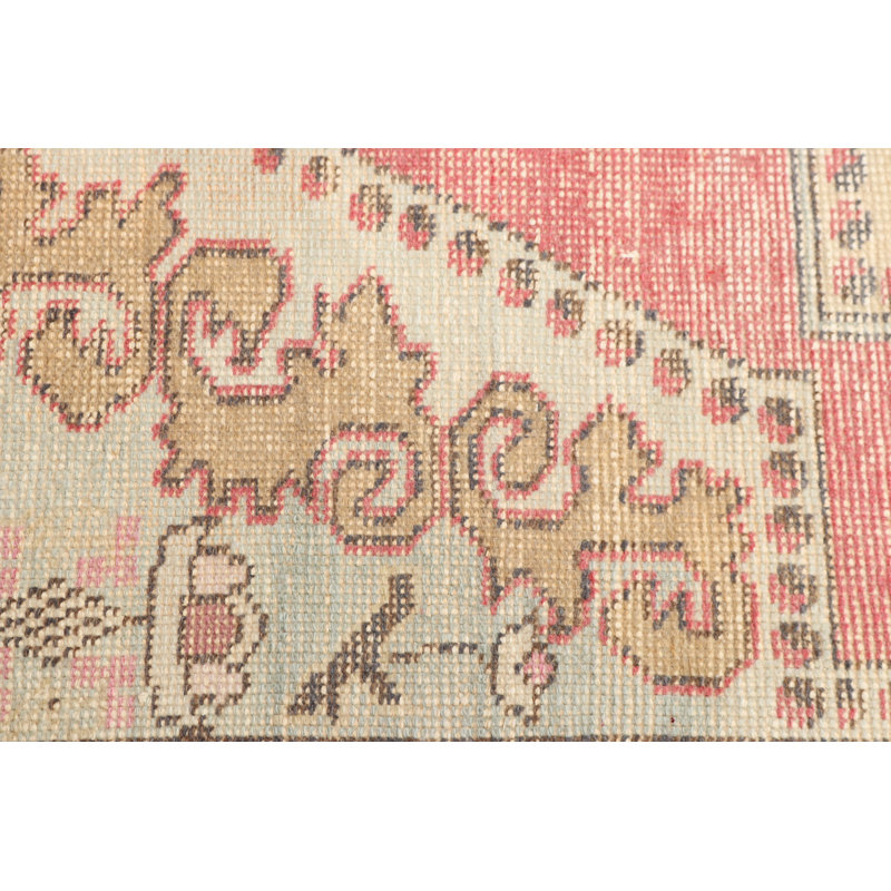 Tapis kilim turc fait à la main dans des tons pastel pour une décoration bohémienne unique