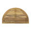 Table bistro semi-ronde en bois, pliable avec charisme naturel
