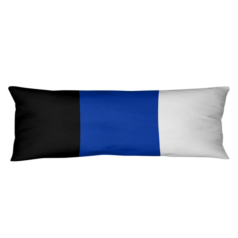 Oreiller de corps en polyester / polyester Arizona Football Stripes, Kentucky , Noir / Bleu