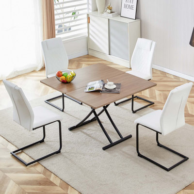 Table basse ajustée avec table d'appoint