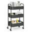 Chariot utilitaire mobile à 3 niveaux sous le bureau avec rangement en métal-131181529