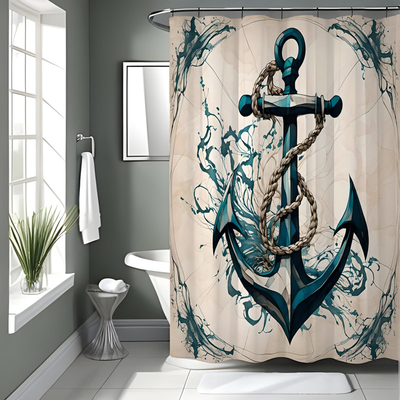 Rideau de douche Messara, H 93 po x l 70 po