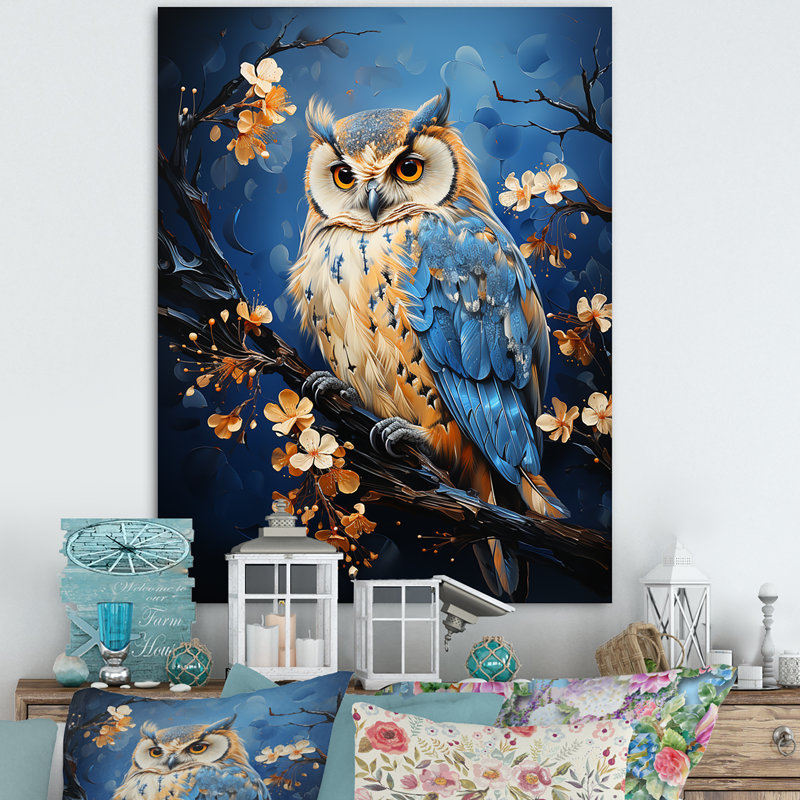 «Enchanted Forest Sentinels Owl» sur toile, H 20 po x l 12 po x P 1 po, Toile tendue