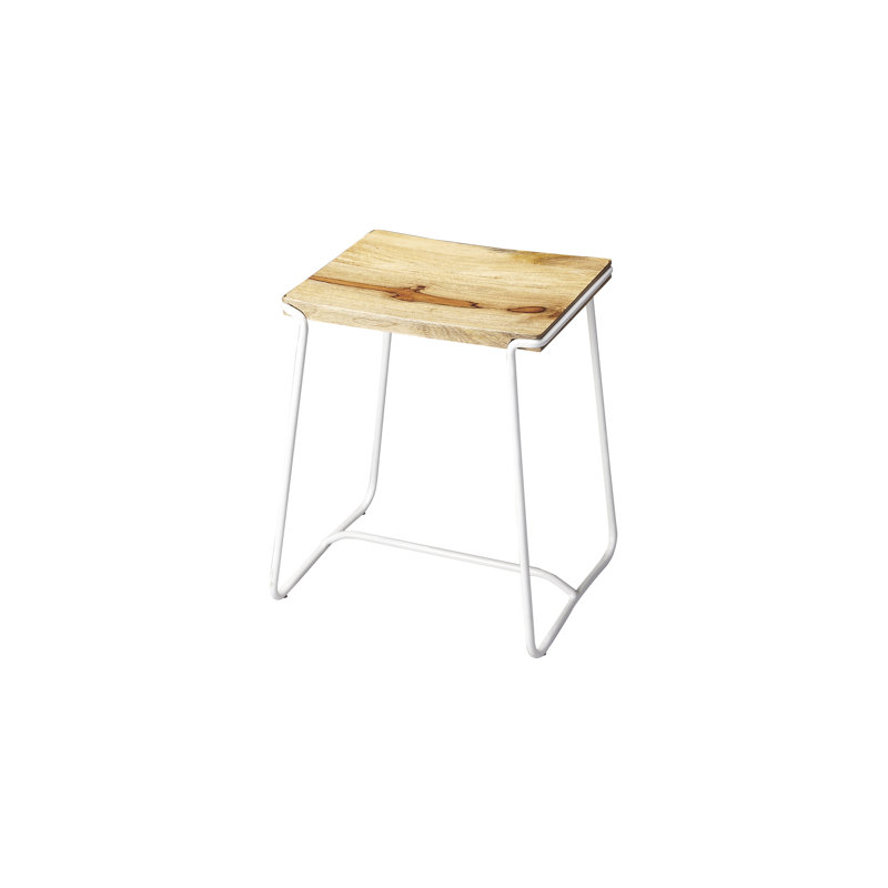 Parrish Wood & Metal 21.5" Counter Stool, White