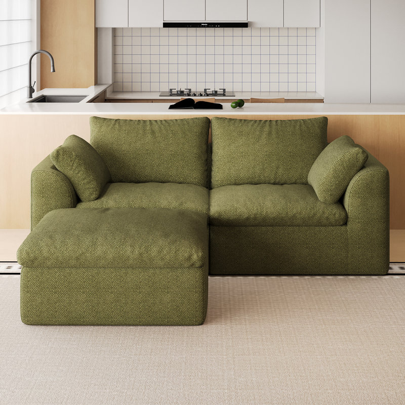 Upholstered 68.9 " Linen Sectional