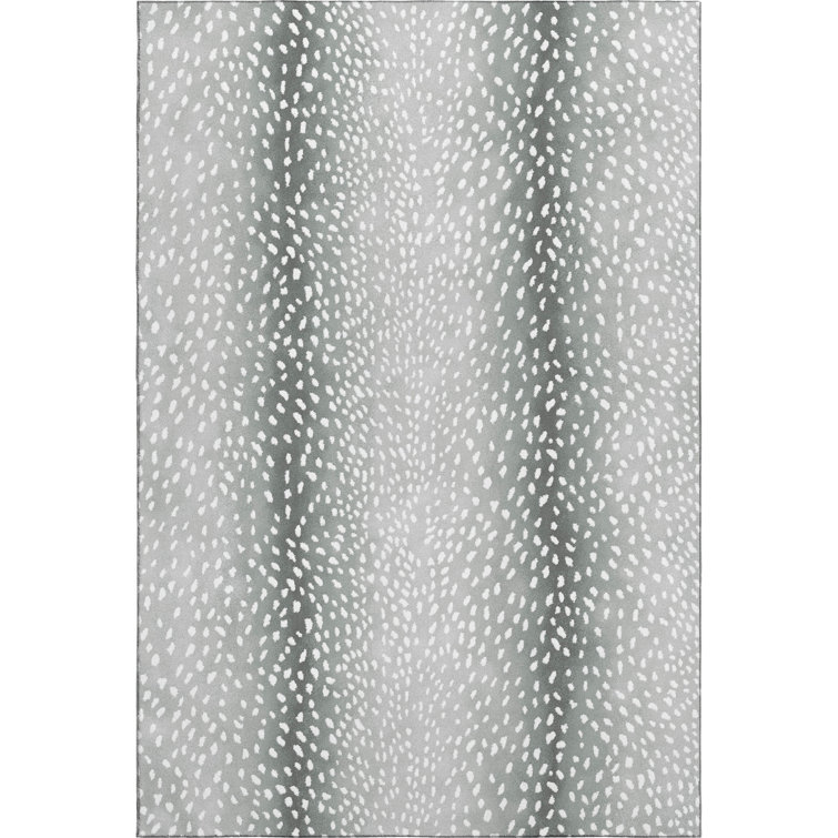 Premium Machine Washable Merilou AMF44 Gray Rug