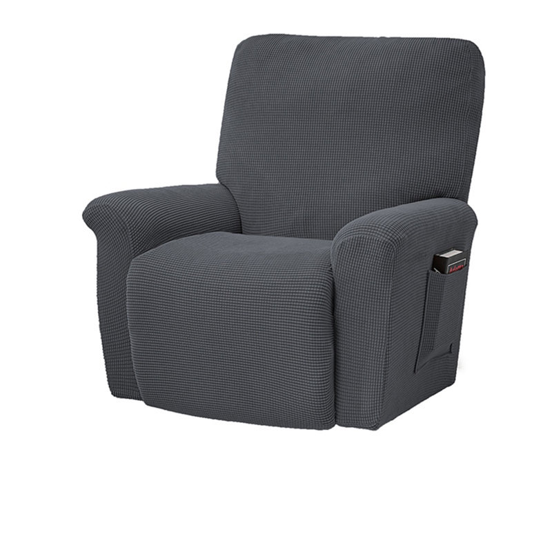 Housse pour fauteuil inclinable en polyester, Gris