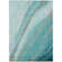 Machine Washable Indoor/Outdoor Xhevrie Turquoise Rug