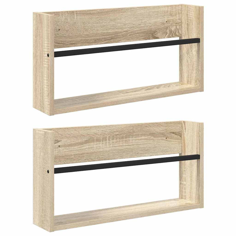 Wood Magazine Rack, Beige