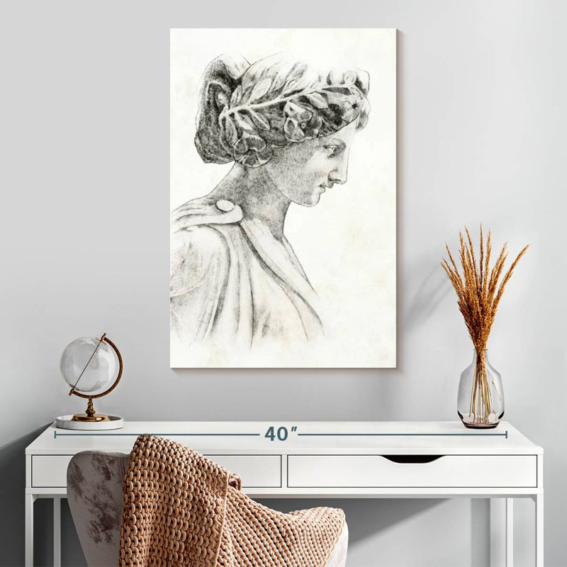 Statue grecque Leisha I, H 30 po x l 20 po
