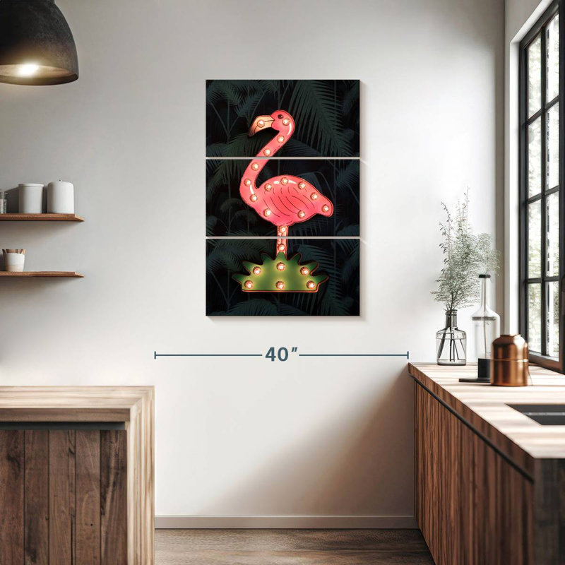 Panneau de signalisation Kerner Flamingo, H 38 po x l 24 po