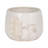 Stoneware Ceramic Planter with Textured Botanical Design.-1034251705