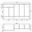Fusion Fitted Furniture - Gloss White Freestanding Single Vanity with Integrated Basin-1096020545-1177645729