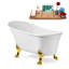 1399.5mm x 680.7mm Freestanding Soaking Acrylic Bathtub-761317166-761317167