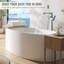 Single Handle Floor Mounted Clawfoot Tub Faucet with Handled Shower-70842003