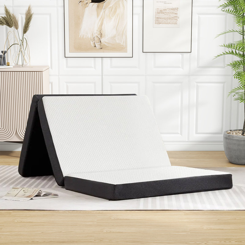 Matelas en mousse viscoélastique gélifiée mi-ferme Alwyn Home, Grand lit, 4"