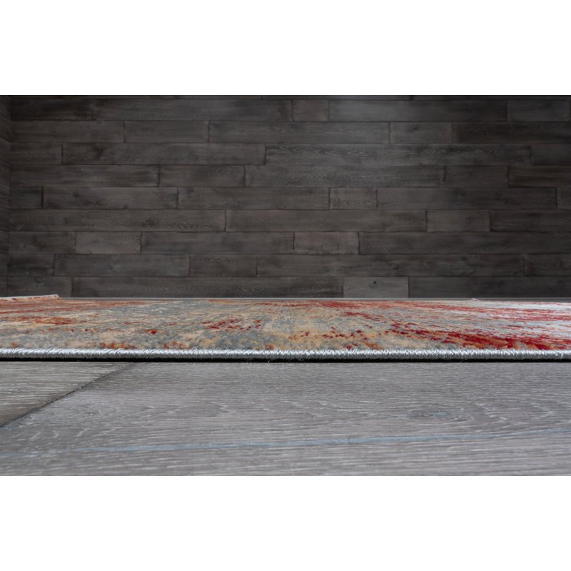 Abstract Indoor Rug, Rectangle 7'8" x 11'