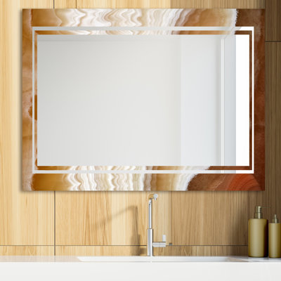 Marbled Geode Glam Vanity Mirror