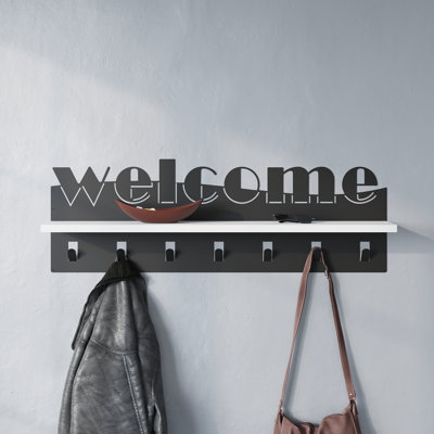 Natalino Metal Wall Organizer with Key Hooks