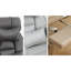 Fauteuil de travail à haut dossier avec tissu respirant et support lombaire inclinable réglable confortable-830770624