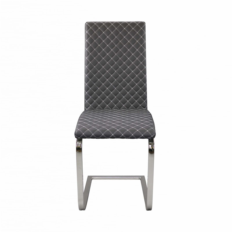 Ensemble de 2 chaises d'appoint en similicuir