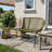 Spacious Patio Sofas, Pe Rattan Iron Frame, Modern Porch Balcony