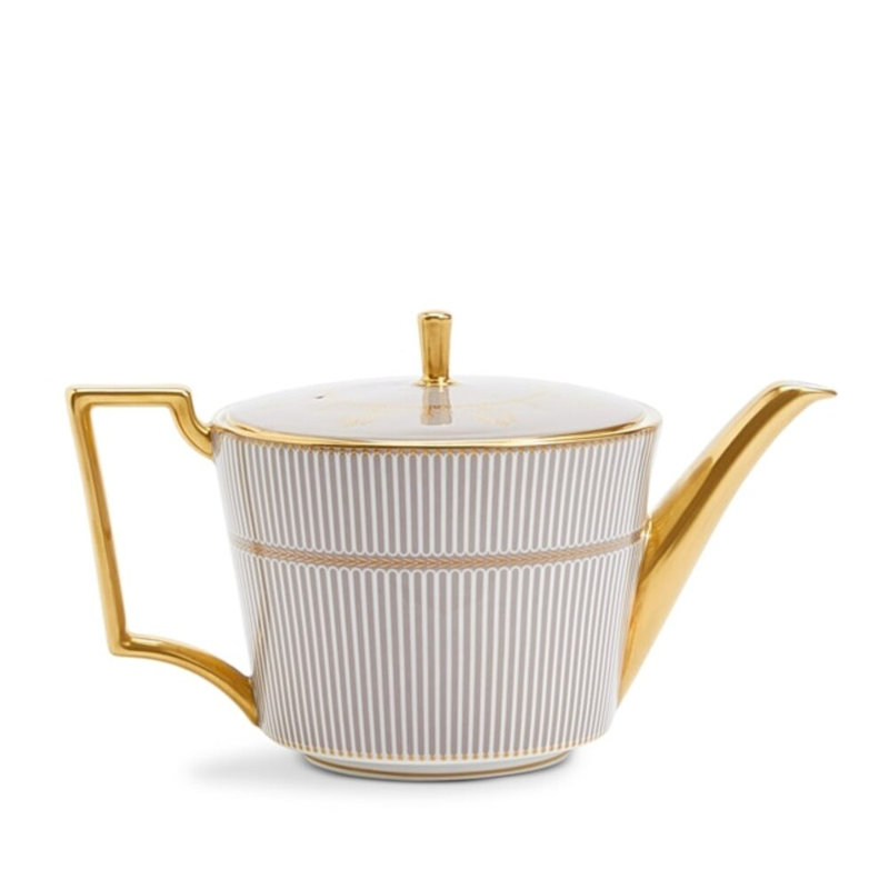 Wedgwood Anthemion Gray Teapot 30.4Floz