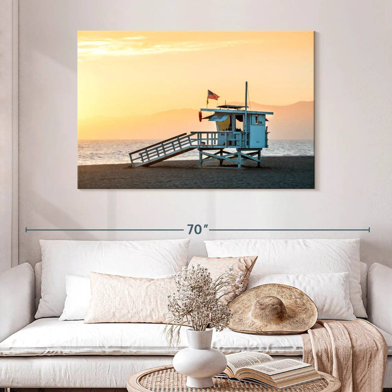 Gillard Dramatic Venice Beach Sunset, 32" H x 48" W