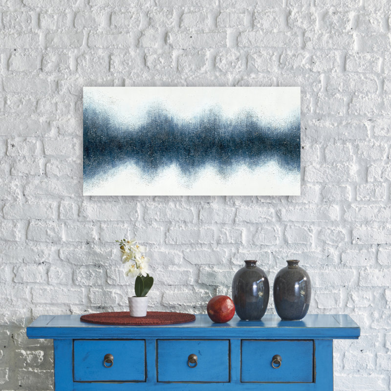 Peinture sur toile tendue, H 20 po x l 40 po x P 1,5 po