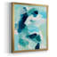 «Teal Composition I», toile encadrée de qualité supérieure - prête à être accrochée-1118333979-1118333978
