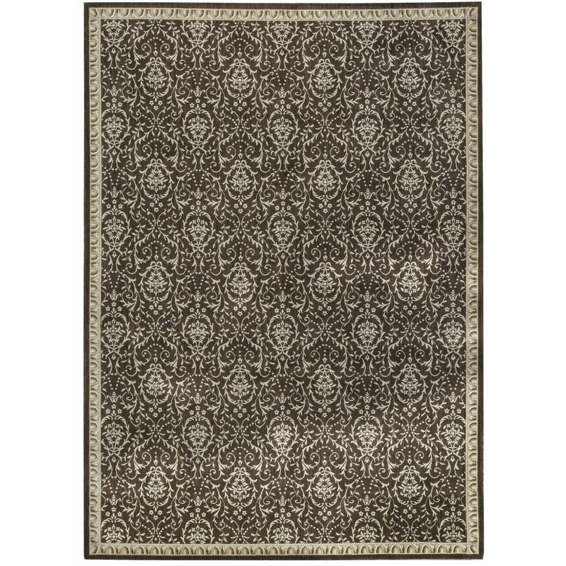 Tapis gris anthracite de haute qualité noué à la main