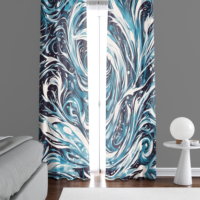Semi Sheer Curtain Pair, 40" W x 52" L