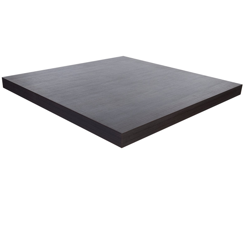Épaisseur du plateau de table Midtown Square, 36"L x 36"D, Espresso