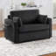 Canapé-lit simple polyvalent avec matelas pliable, table d'appoint pliable, poche de rangement latérale et ports USB pour des espaces de vie confortables-203235715