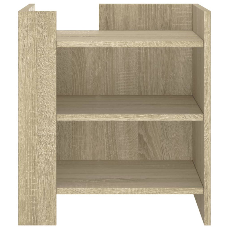 Rafnar 45cm W Manufactured Wood Bedside Table, Sonoma Oak